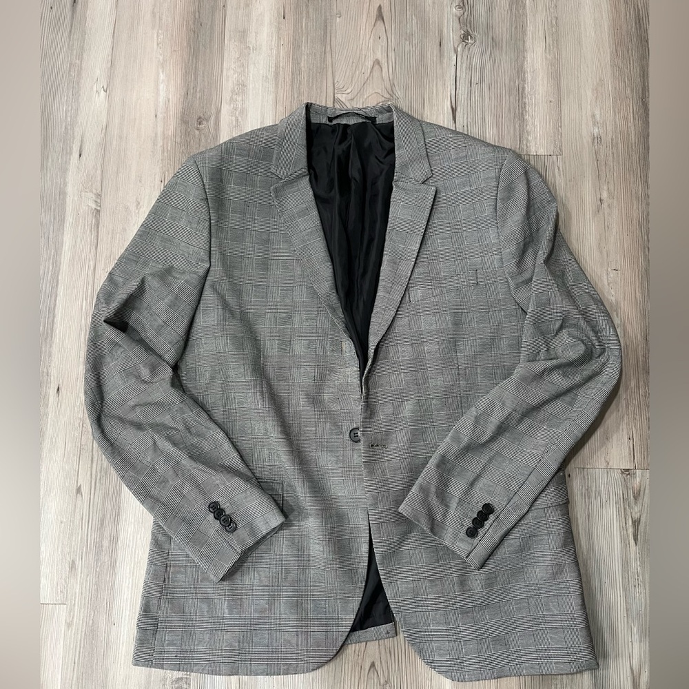 H&M plaid dress coat